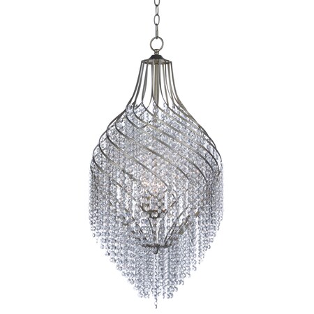 Maxim Lighting Twirl 3-Light 16.75" Wide Golden Silver Chandelier 22007BCGS